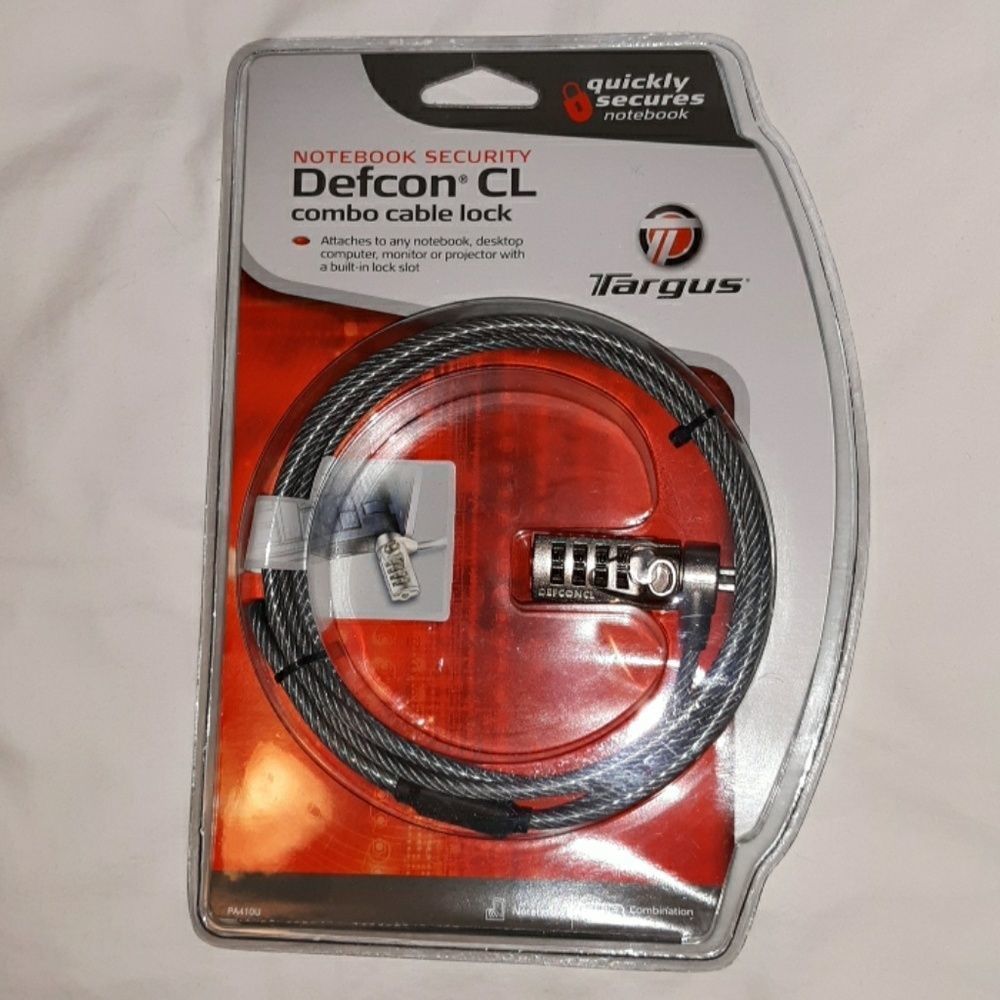Targus Defcon CL Cable‎ Lock for Computer Laptop